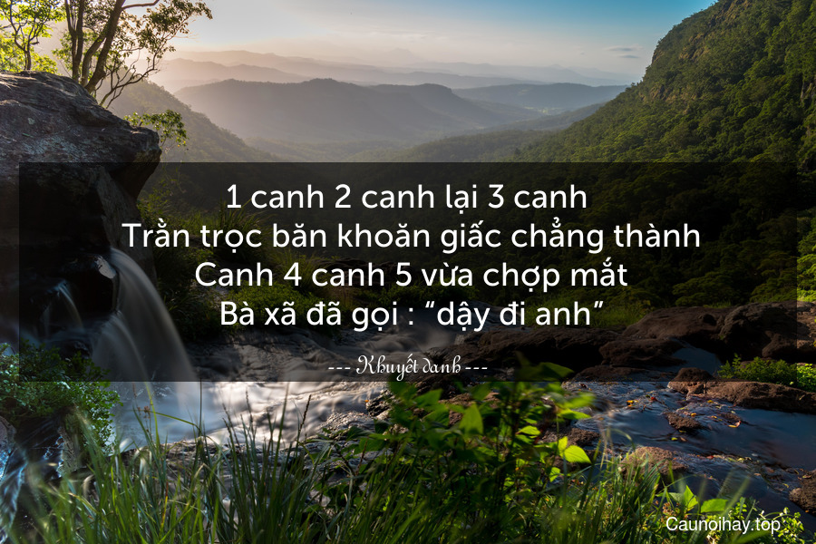 1 canh 2 canh lại 3 canh